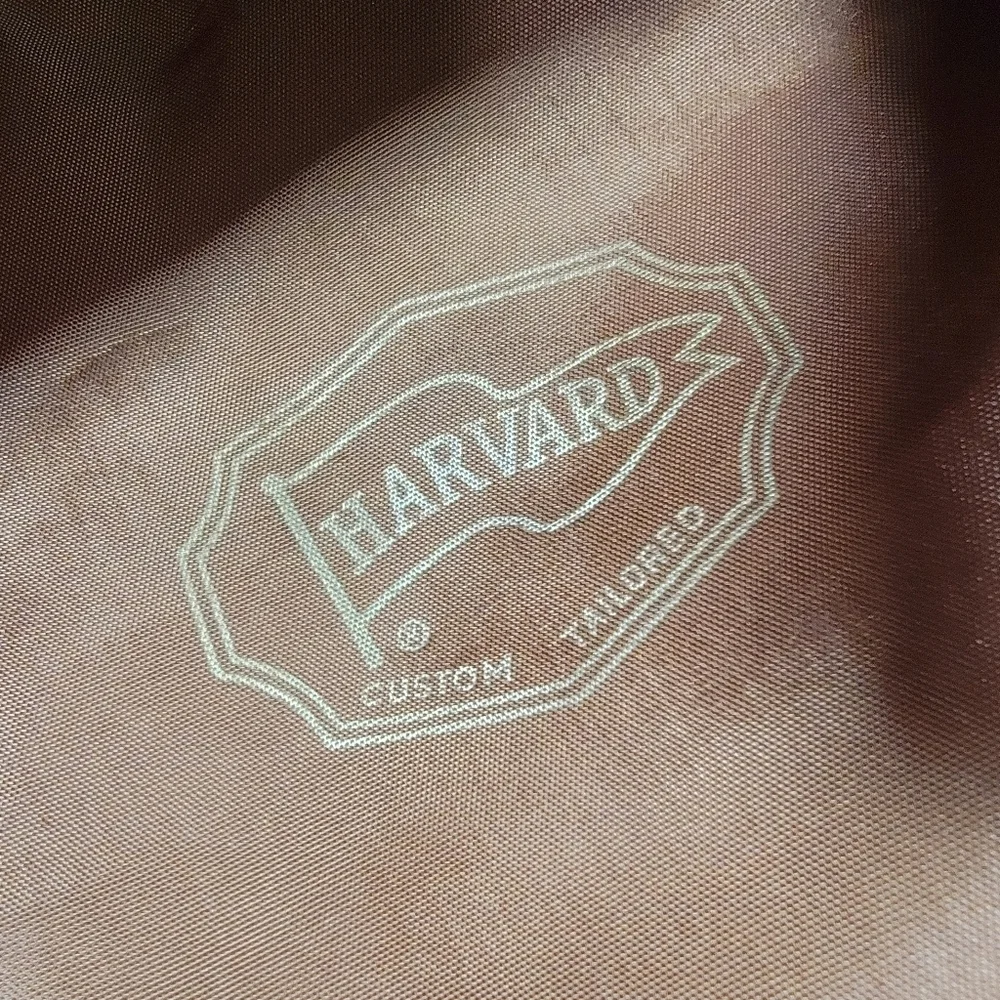 Vintage Harvard Flat Cap Mens Size Medium Tan Beige Snap Front